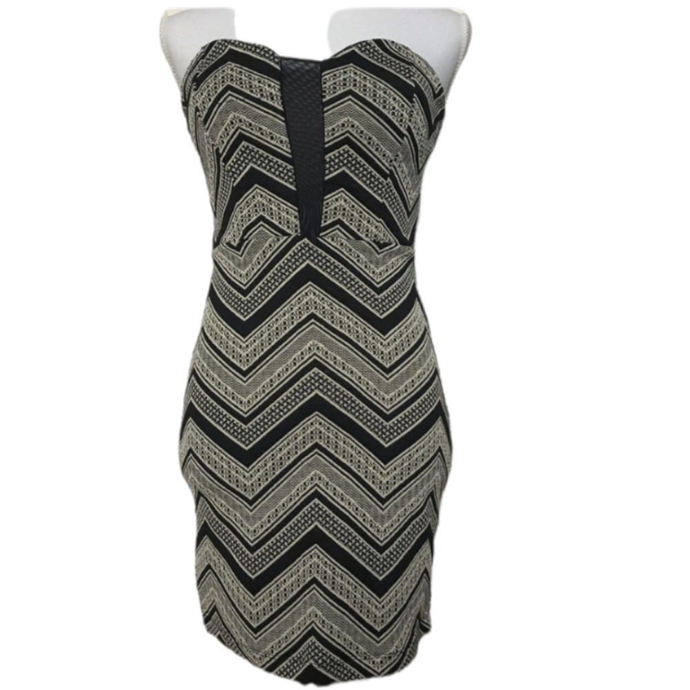 Windsor sexy strapless midi bustier evening cocktail dress -  size S